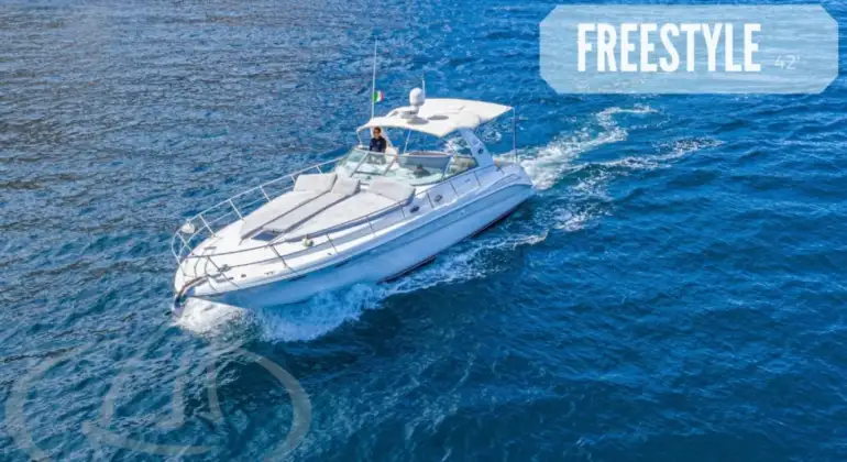 Rent Sea Ray 420 Sundancer in Cabo San Lucas – 42ft Luxury Yacht with Captain